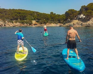 Guided day or sunset SUP tour in Mallorca with beginner option